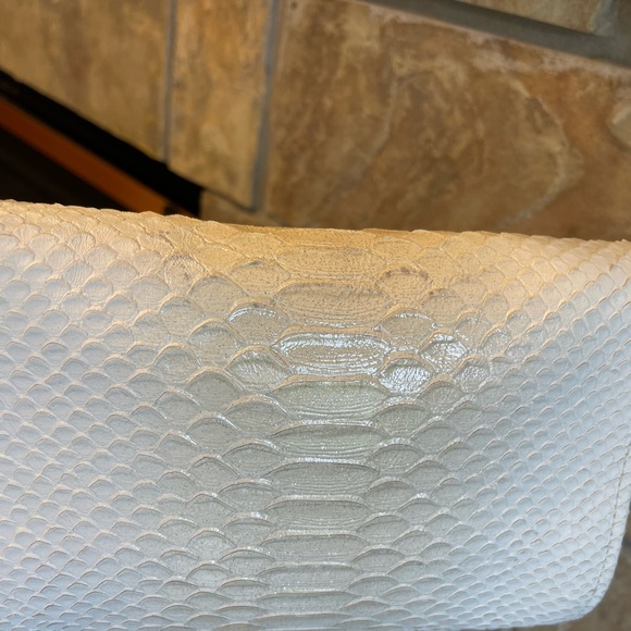 COACH Madison Crossbody/Clutch Python Embossed Leather Evening Bag - Picture 7 of 9